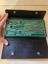 Vintage Mechanical Drafting/Drawing Instrument Set w/Case Made In Germany picture