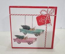 Lenox Christmas Retro Cadillac Car Ornaments Set of 2  New in Box picture