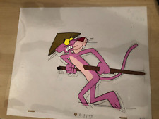 PINK PANTHER  PRODUCTION CEL    HAND PAINTED MATCHING PENCIL  DRAWING picture