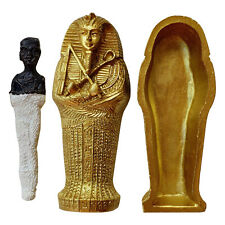 Miniature Resin Ancient Egyptian Coffin Figurine Sculpture Egypt Mummy Statue picture