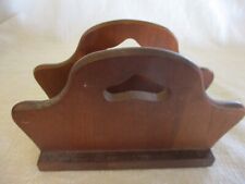Vtg genuine Woodcroftery napkin holder, made in America picture