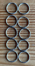 10 PCS 8mm Metal Split Ring Nickel Plated Small Key Chain Ring Part ... picture