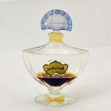 Vintage 1960s Guerlain Shalimar Parfum Bottle Perfume Paper Label on Bottom picture