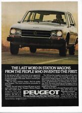 Peugeot Station Wagon 1978 Old Vintage Print Advertisement picture