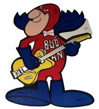 VINTAGE BUD MAN Budweiser Guitar Sticker Decal Cape 1970's NEW NOS  picture