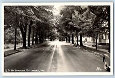 Dillsboro Indiana IN Postcard RPPC Photo US 50 Through Street View Cars Cline picture