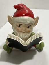 Vintage Homco Elf Reading A Book Figurine Ceramic 5406 4
