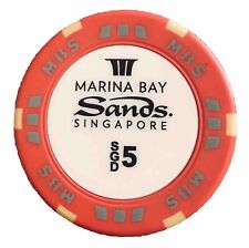 Casino Chip SGD $5 Marina Bay Sands Casino Singapore  picture