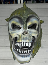 Rubie’s Vintage 1996 Green Horned Skull Halloween Latex Mask One Size Fits Most picture