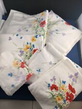 Vtg 1980's Fieldcrest Floral Flower Lot Of 4 Bath 2 Hand Towels EUC *71 picture