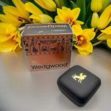 Vintage Wedgwood 1978 Egyptian Collection Black Jasperware Gilded Sphinx box picture