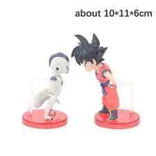 2pcs/set Anime Dragon Ball Figurines Son Goku Frieza Q Ver. Action Figures PVC picture
