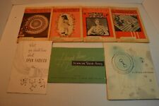 VINTAGE 1950S,1960S SEWING BOOKLETS,4 WORKBASKET,CELANESE,LA MODE BUTTONS picture