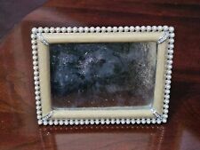 RARE JAY STRONGWATER EMILIA DUCHESS WEDDING PEARL PAVE CRYSTAL ENAMEL FRAME picture