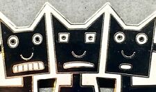 Vintage Brooch THREE CATS ACME Studio Enamel Pin Artist Michael Bedard MCM RETRO picture
