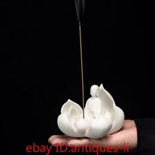 Chinese White Porcelain Beautiful Lotus Little Monk Flower Fragrant Insertion picture