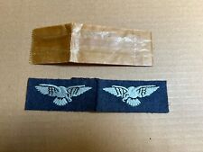 WWII British Eagle RAF Royal Air Force NOS Pair of Patches w/envelope Blue picture