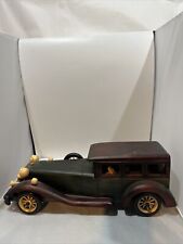 Vintage All Wood Classic Antique 1930s Car Model Display Collectible Vehicle 14” picture