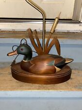 26” Tall “Maine Decoy Shop” Signed Mallard Duck Signed Lamp picture