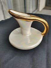 Vintage Cream w Gold Trim Pitcher Creamer Iridescent Lustreware from Woolworths picture