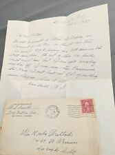 Vintage Letter Correspondence Los Angeles 1937 Envelope Postage Cover Arcade Sta picture