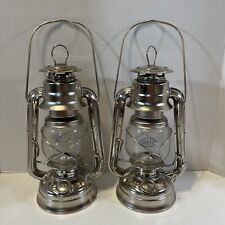 DIETZ brand kerosene Silver lanterns Set/2 - Purchased at Restoration Hardware picture
