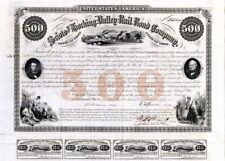 Scioto and Hocking Valley Railroad - $500 Bond (Uncanceled) - Railroad Bonds picture