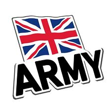 THE BRITISH ARMY LOGO STICKER - BLACK TEXT picture