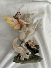 Le Jardine Collection French Design Fairy Flower Figurine With Unicorn picture