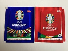 Topps UEFA EURO 2024 Germany Suisse RED & BLUE # 2 Bags Pouch Pack Packs picture