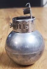 Rare 1930s J.A Bagley Tabletop Lighter Push Button Round Bomb Look Rolling Body picture