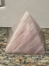 128g Beautiful Natural Rose Quartz Crystal Pyramid Healing picture