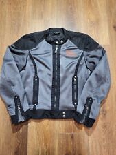 Harley Davidson Riding Jacket Black/Gray Mesh Size Medium Excellent Condition picture
