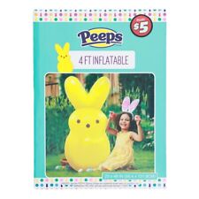 4’ Inflatable Peeps Brand New In Box 4 Ft Choice Blue Yellow Pink picture