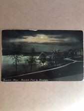 Hopedale Massachusetts, Mass. Pond By Moonlight Posted July 28, 1911 Postcard picture