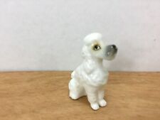 Vintage Miniature Bone China - Porcelain Poodle Dog Figurine picture