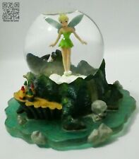 RARE Vintage Disney Tinkerbell 110mm Snow Globe (TESTED) **Headless Figures** picture