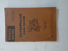 1962 Vtg Caterpillar Tractor Master Parts Book Catalog G342 Engine N1 picture