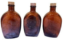 Bicentennial Bottles Log Cabin Syrup Collectors 1976 set of 3 Embossed Vintage picture