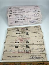 Vintage Canceled Checks Ford Motor Co Dealer Matheny Forest City NC 1950s-1960s picture