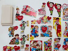 Vintage 1950’s Valentine’s Cards 29 Cards 24 Envelopes Unused Mint Condition picture