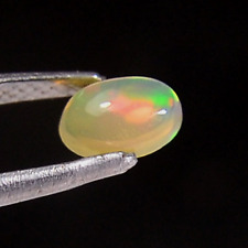 100%Natural Ethiopian Fire Opal Oval Cabochon Play Of Color gemstone 0.30Ct picture