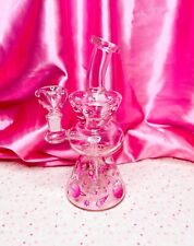 Pink Astronaut Space 8in Glass Water Pipe Hookah Glass Pipe Bong picture
