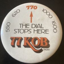 Vintage 770 KOB Albuquerque NM Radio Ad Promo Pin Button picture