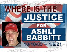 WHERE IS THE JUSTICE FOR ASHLI BABBITT bumper laptop clipboard window car truck  picture