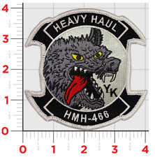 MARINE CORPS HMH-466  WOLFPACK CRAZY YK EMBROIDERED HOOK & LOOP PATCH picture