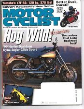 Motorcyclist Magazine November 1998- Ducati 900 SS, H-D Dyna Super Glide Sport picture