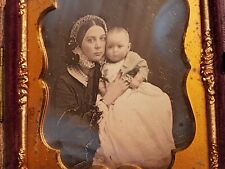 Sixth plate daguerreotype of woman and her child Charles Williamson Brooklyn dag picture