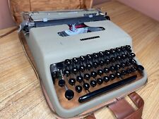 1956-58 Tower Chieftain Working Vintage Portable Typewriter w New Ink & Zip Case picture