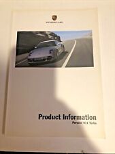 RARE.  Porsche Product information 2006 911 turbo 90 pages full spec information picture